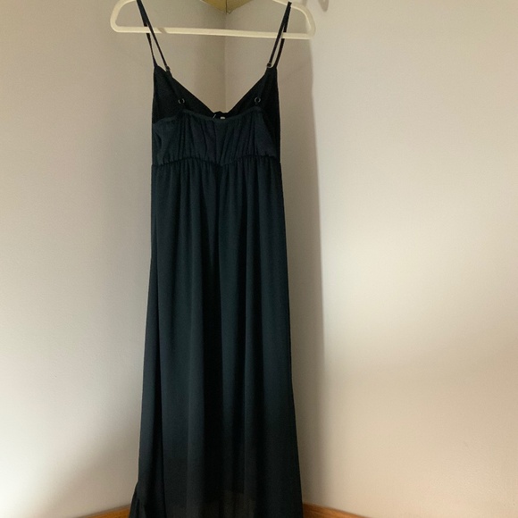 Wild Fable Black M High low Dress key hole front Minimalist Scandi Girl Normcore - Picture 3 of 8